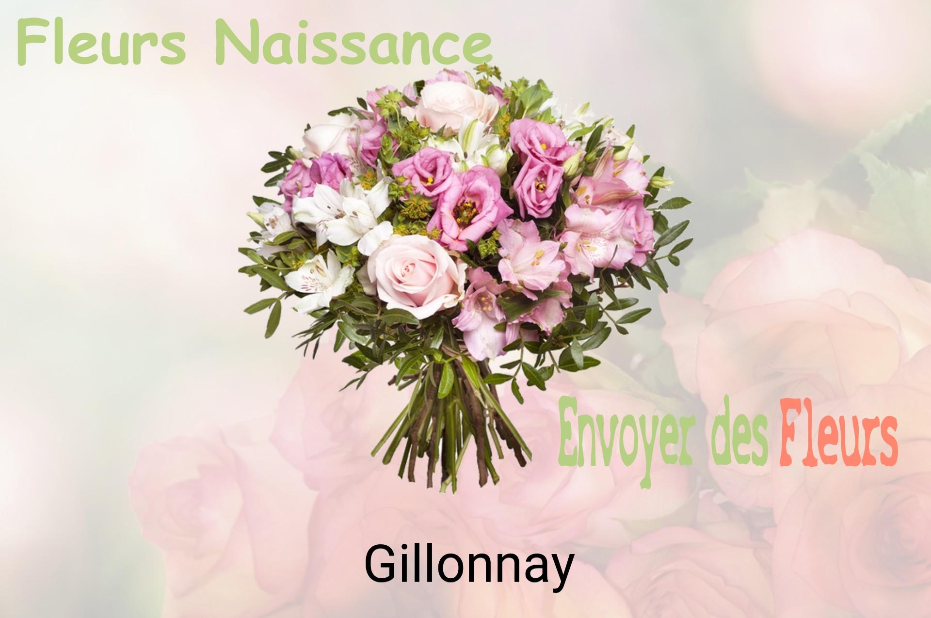 Bouquet de fleurs de naissance livré à Gillonnay